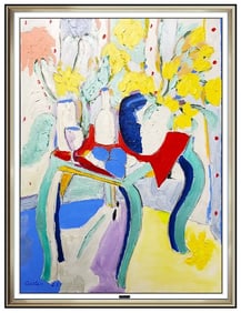 Tony Curtis Large Original Oil Painting on Canvas Signed Modern Still Life Artwork