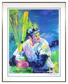 Leroy Neiman Bobby Bonds Numbered Color Poster Signed Impressionism Sport Art