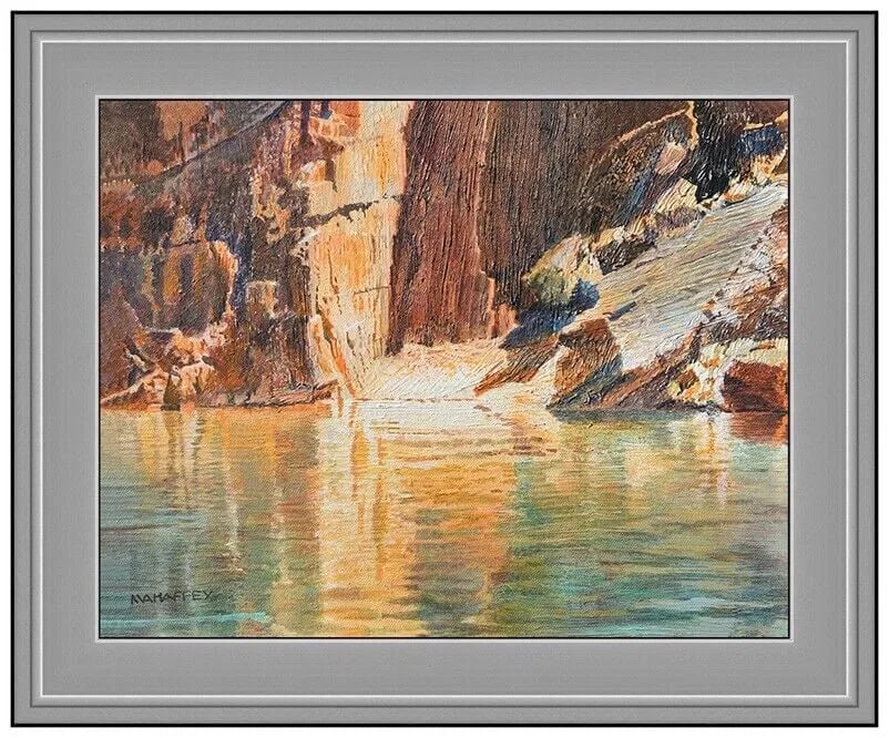 Merrill Mahaffey Original Acrylic Painting on Canvas Landscape Signed Framed Artwork (1 of 5)