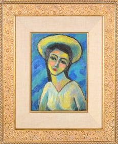 André Lhote Original Oil on Board Painting Hand Signed and Framed Cubist Artwork
