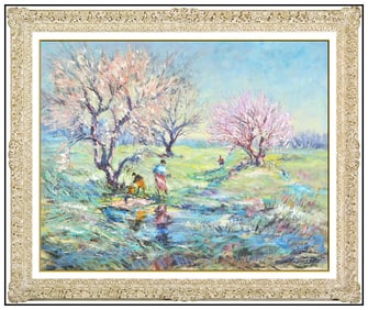 Clifford Silsby Original Landscape Oil Painting Signed Framed Canvas Art