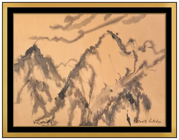 Kenneth Callahan Original Watercolor Landscape Painting Signed Artwork