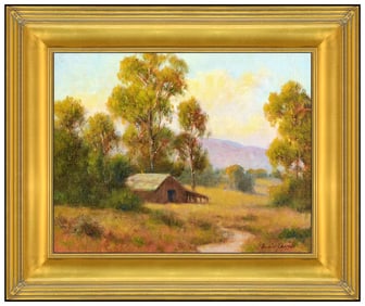 David Chapple Original Rural Landscape Oil Painting Signed Framed Art