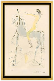 Salvador Dali Original Etching I Have Compared Thee Signed Gold Dust Art