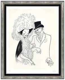 Al Hirschfeld Love Among the Ruins Etching Signed Framed Portrait Art