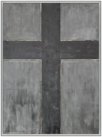 Richmond Burton Abstract Oil Painting Signed Framed Large Canvas Artwork