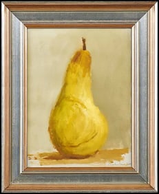 Robert Kulicke Fruit Still Life Oil Painting Signed Framed Artwork