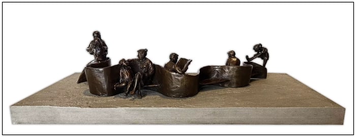 Glenna Goodacre Park Place Maquette Bronze Sculpture Signed Figurative Art