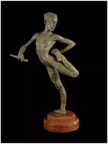 Richard MacDonald Ballet Warm-Up Bronze Sculpture Signed Dance Artwork