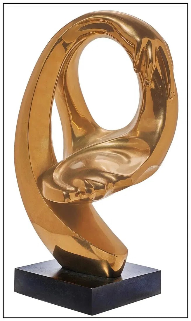 Anthony Quinn Female Bronze Sculpture Signed Modern Figurative Artwork (1 of 6)