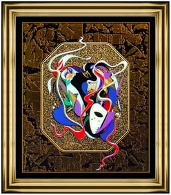 Martiros Manoukian Abstract Acrylic Painting Signed Original Framed Board