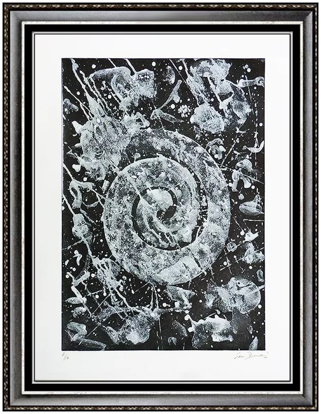 Sam Francis Hand Signed Abstract Original Color Aquatint Etching Framed Art (1 of 5)