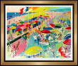 Leroy Neiman Large Signed French Bar Social Scene Original Serigraph Art