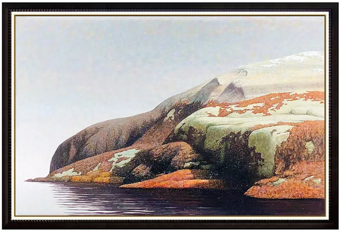 Phil Schirmer Signed Landscape Original Egg Tempera Painting on Board (1 of 5)