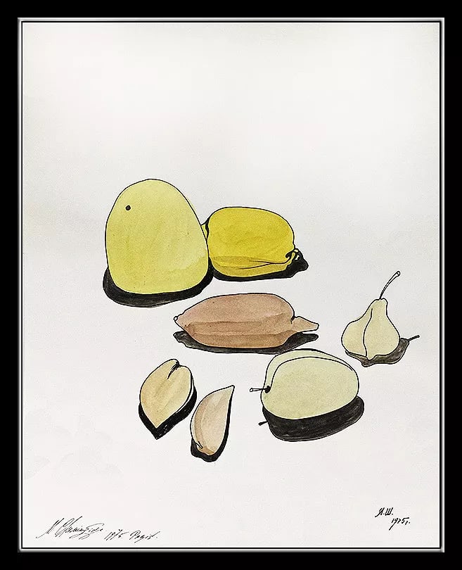 Mihail Chemiakin Signed Still Life Original Gouache Indian Ink Artwork (1 of 4)