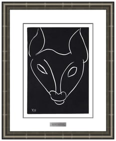 Henri Matisse 'Pasiphae Bete A Cornets XII' Signed Linocut Portrait Framed