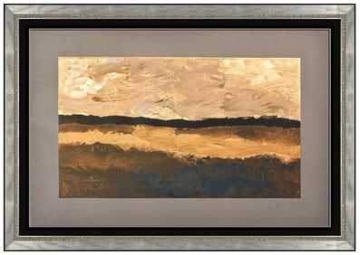 Georges Braque 'Les Champs' Signed Landscape Original Lithograph Framed
