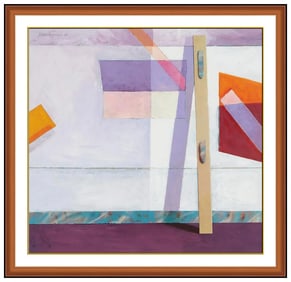 Masoud Yasami Signed Interior Still Life Original Acrylic Painting Framed