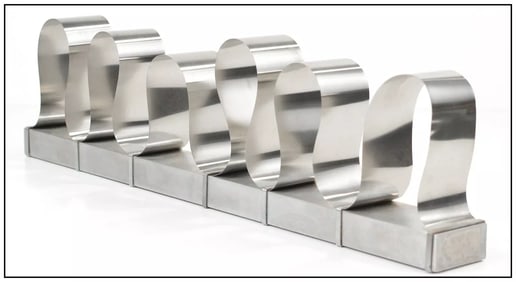 Benni Efrat Signed Modern Abstract Original Stainless Steel Sculpture