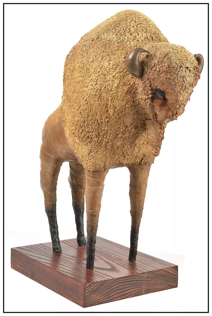 Ray Kobald Original Signed Wildlife Painting Resin Sculpture Western Animal Art (1 of 5)