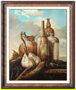 Samuel Bak Original Oil Painting On Canvas Still Life Signed Painting Framed Art
