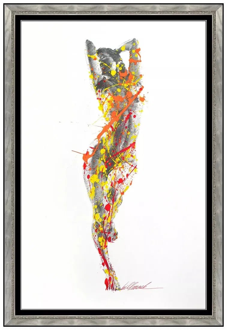 Bill Mack Charisma Acrylic Painting Signed Female Figurative Framed Art: This lot includes:Gallery COA & free domestic shipping (*insurance and international shipping for an additional charge)Artist: Bill MackTitle: Charisma Medium: Acrylic PaintingSize: 26" x 16.5"Framed: