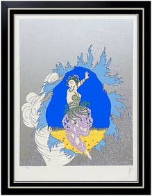 Erte Coming Of Spring Serigraph Art Deco Set Costume Design Signed Artwork