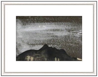 Dirk Bell Surreal Portrait Mixed Media Painting Signed Framed Artwork: This lot includes:Gallery COA & free domestic shipping (*insurance and international shipping for an additional charge)Artist: Dirk BellTitle: O.T. 2000Medium: Mixed Media Painting Size: 9 ½&rd