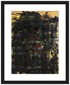 Freddie Styles Signed Acrylic Abstract Painting Framed Modern Original Artwork