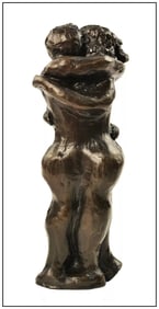 Gene Adcock Signed Bronze Sculpture Romantic Figurative Original Artwork