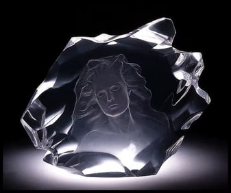 Frederick Hart Signed Acrylic Sculpture Illuminata I Female Figurative Artwork