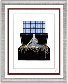Erte Signed Serigraph Avarice Art Deco Costume Design Hand Signed Original Artwork