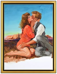 Howard Rogers Original Oil On Board Painting Portrait Female Signed Illustration