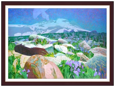 Michael Ferguson Original Acrylic Painting On Board Landscape Signed Framed Art