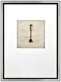 Jim Dine Original Four German Brushes Etching Hand Signed Framed Plate 3 Artwork