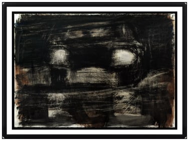 David Kapp Large Original Signed Oil Painting Automobile Modern Abstract