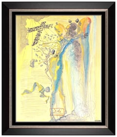 Salvador Dali Rare Divine Comedy Signed Glazed Ceramic Limited Edition