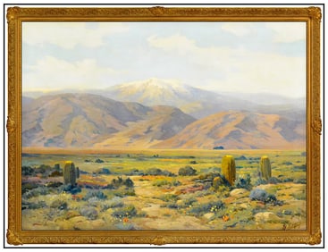 Angel Espoy Large Original Signed Oil Painting California Landscape Canvas