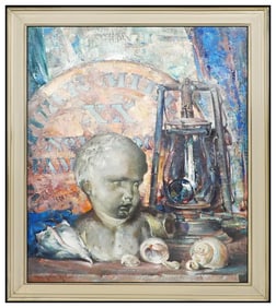 Arthur Meltzer Original Signed Oil Painting Canvas Authentic Framed