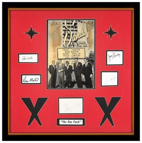 The Rat Pack Original Signed Memorabilia Photo Signatures Framed Music