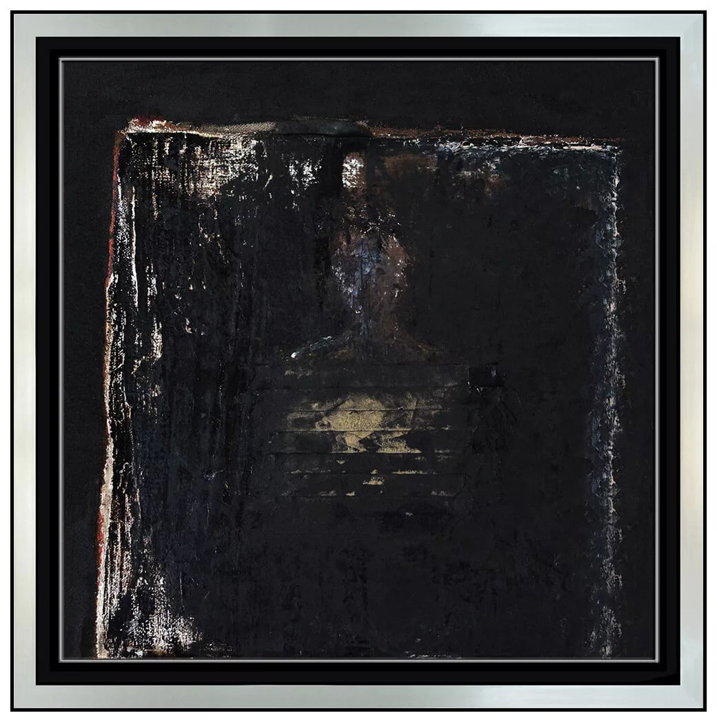 Linda Stojak Original Signed Oil Painting Figurative Abstract Canvas (1 of 5)