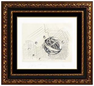 Jacques Villon La Creation Du Monde Original Etching Hand-Signed Framed Art