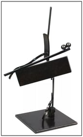 Fletcher Benton Original Abstract Painted Steel Sculpture Hand-Signed Modern Art