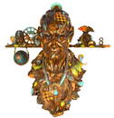 Nano Lopez Urban Bust Full Round Bronze Sculpture Signed Artwork