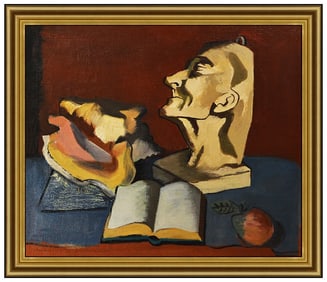 Jan Matulka Original Still Life Oil Painting Signed Authentic Framed on Canvas