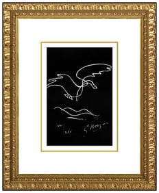 Georges Braque La Nuit La Faim Original Hand-Signed Lithograph Bird Landscape Art