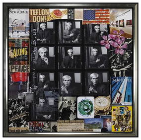Peter Tunney Large Original Mixed Media Andy Warhol Collage Signed Artwork (1 of 6)