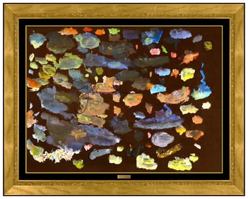 Thomas Kinkade Original Abstract Painting Signed Framed on Board