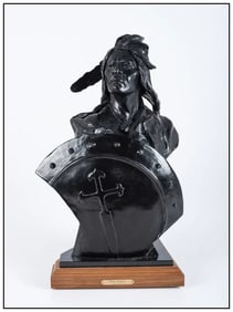 Ken Payne Stolen Medicine Original Bronze Sculpture Signed Native American Art