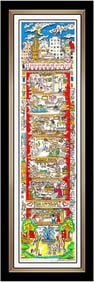 Charles Fazzino Dentasia Original 3D Silkscreen Signed Modern Framed Art